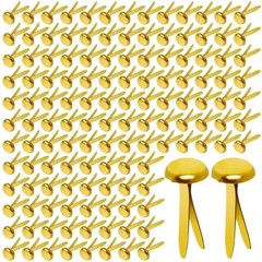 300 Pcs Brass Paper Fasteners 3/4 Inch Metal Brads for Crafts DIY Office