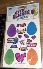 Vintage Stickers CTP city Slicker Decorate An Egg 1 Pkg,code20-1