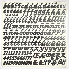 Creative Memories ABC/123 Sophisticate Letter Number Stickers 1 Sheet 3/4″ New