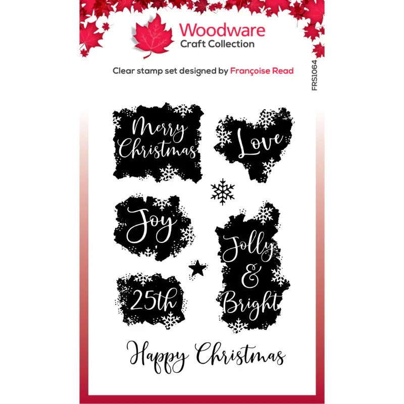 Woodware Craft COLLECTION CLEAR ACRYLIC STAMPS – CHRISTMAS PATCHES