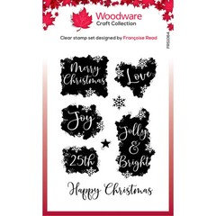 Woodware Craft COLLECTION CLEAR ACRYLIC STAMPS – CHRISTMAS PATCHES