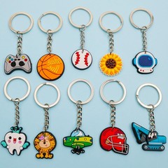 30/50/100/200pcs Bulk Keychains, Non-Repeating Cute Keyrings, Assorted Keycha…