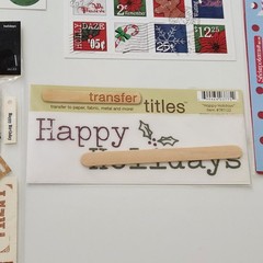 NEW Lot Scrapbooking Stickers CHRISTMAS HOLIDAY Transfer Title Rub-on Sticko -G