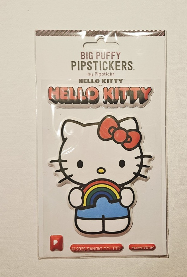 Pipstickers Big Puffy Stickers Lot of 1 Package ~Hello Kitty~ 1 Sheet NIP 2024