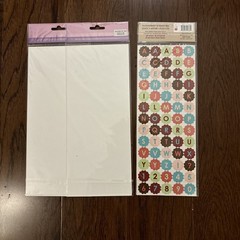 Assorted Scrapbooking Stickers/Cardstock Embellishments Valentine’s/Love Theme