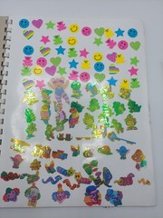 Vintage 1980’s -90’s Sticker Album Filled With Stickers