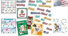 27-Piece Sentiment Words Metal Die Cuts for Creative Card Making & Scrapbooking