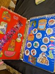 Vintage 1980s Sticker Book Album Lisa Frank Gremlins Strawberry Shortcake Etc