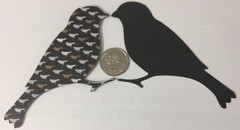 CHALK IT NOW,PATTERN & BLACK BIRD Cardstock Die-Cuts(22pc)K&Company •Garden•Crow