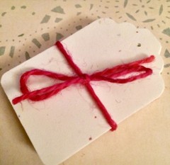 29 Hand Punched White Speckled Confetti Gift Tags,Scrapbook, Crafts, Etc.