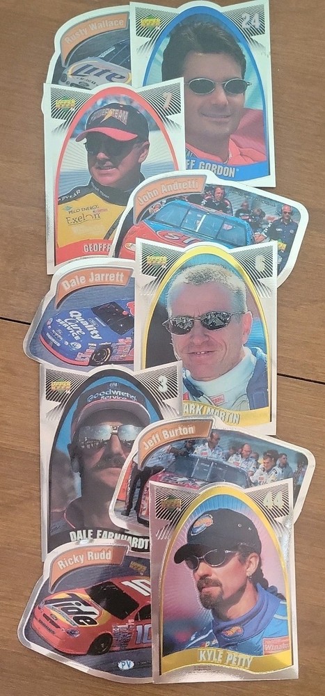 NASCAR Prism Vending Machine Stickers Lot of 10 Vintage 90’s Upper Deck