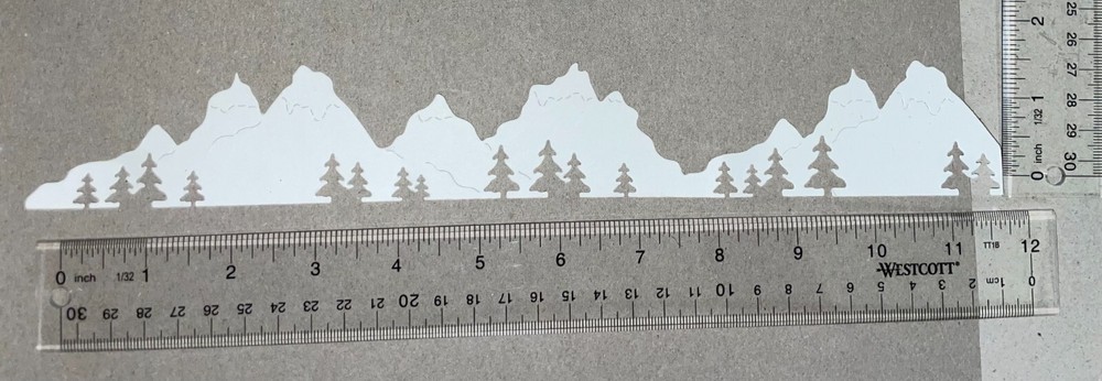 5🩷MOUNTAINS 🏔️cardstock paper die cut embellishment scrapbook.