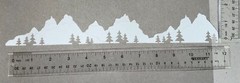 5🩷MOUNTAINS 🏔️cardstock paper die cut embellishment scrapbook.