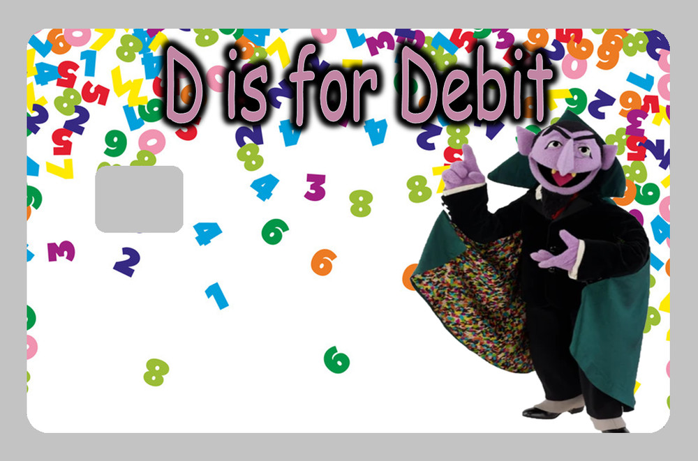 D is for Debit Fan Art Credit Card Decal