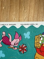 Vintage Hallmark Disney Winnie The Pooh Piglet Tigger Eeyore Stickers One Sheet