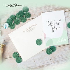 Wax Seal Stickers with Various Seals Patterns, Green Adhesive Sealing Wax Sti…