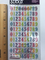 EK Success Sticko Birthday Scrapbook Stickers Lot Balloons Baking Gifts Numbers