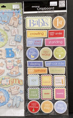 4 Packages Baby Boy Theme Scrapbooking Stickers and Transfers K&C Me & My BIG +