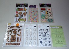 Sticker & Embellishment Lot – Pink Paislee, Recollections, K&Company, Jolee’s
