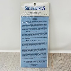 Silverwings Stickers Vintage Set of 3 Birds Whales Insects Scrapbook Puffy