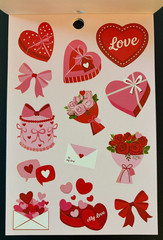 RECOLLECTIONS VALENTINE’S DAY STICKER BOOK 261 PC STICKERS 12 SHEETS ROMANCE
