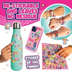 Explore 120 Mini Stickers in Sky Castle Sticki Book – Perfect Craft Kit for Kids