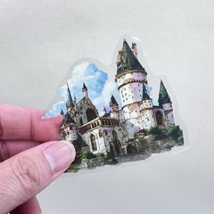 Castle Flake Stickers Scrapbooking Junk Journaling Collage