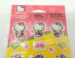 Vintage Sanrio Hello Kitty Puffy Stickers Cheerleader AGC Stickety Doo Da NEW