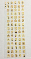 Vintage Scrapbook Alphabet LOT – 13 Sets of Random Theme Shaped Letters/Numbers