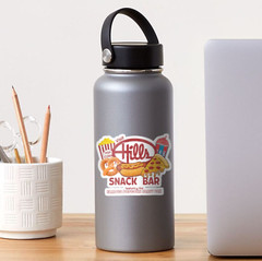 Hills Snack Bar «Famous Popcorn Party Pak» Logo Sticker (Reproduction)
