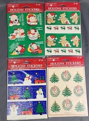 New 1990 Vintage Ziggy Stickers Forget me Not  Christmas, Snowman, Bears 4 Packs