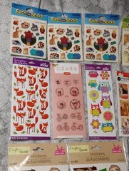 Lot Stickers Autocollants Animals Birds Cats Dogs Monkeys Fox Owl 68 SHEETS NEW