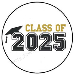 CLASS OF 2025 GRADUATION VARSITY ENVELOPE SEALS LABELS STICKERS PARTY FAVORS