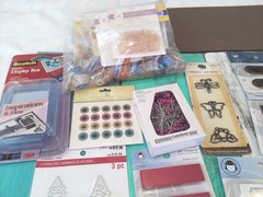 50+ Mixed Scrapbooking Supplies Lot Craft Embellishments & Metal Accents NEW