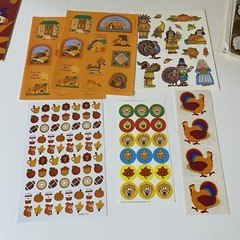 Thanksgiving Stickers Set Hallmark Gibson AGC & More