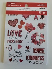 Recollections Happy Valentines Day 💝 237 pc booklet Scrapbooking stickers