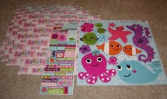 Reminisce 12×12 Double Sided Scrapbook Paper Kit w/Stickers~Bubbly Under the Sea