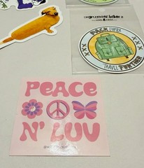 Vintage Sticker Decal Lot Rare Weiner Dog NY Boston Groovy Tiger NY Boston NH