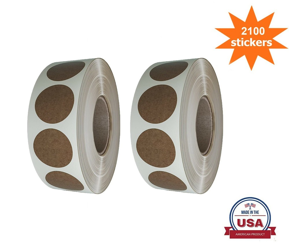 Round Circle Dot Sticker Craft 3/4inch (19mm) Marking Labels 2 Rolls (2100-Pack)