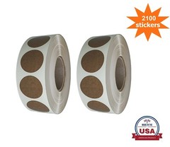 Round Circle Dot Sticker Craft 3/4inch (19mm) Marking Labels 2 Rolls (2100-Pack)