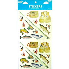 Frances Meyer Fishing Fun Stickers 26-Pc Acid and Lignin Free Made in USA Craft