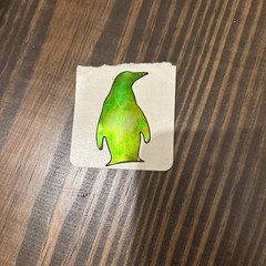 Rare Vintage 80s Mystik Oilies Penguin Touch Sticker 1980s Rare