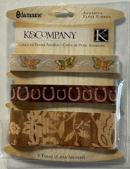 K & Company Adhesive Paper Ribbon, Edamame, KP Valentine, BW Sweet Talk