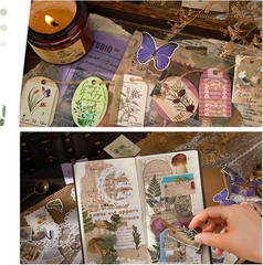 251Pcs Vintage Scrapbook Supplies Pack Kit for Junk Journal Bullet Aesthetic Pap