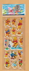 Tigger and Winnie the Pooh Fishing and Holding Flowers – Stickers – Free Ship