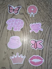 Pink Stickers 100 Stickers Decals Vcso New Girly Lockers Laptop Tumbler Fun Cool