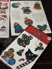 Vintage Christmas Stickers Gibson 1990s Paper Magic Retro Holiday Nostalgia