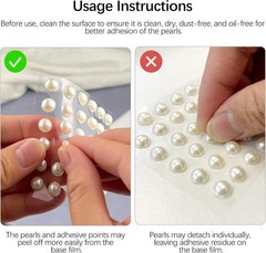 1982 Pcs Self-Adhesive Pearl Stickers, Multiple Sizes, Decorative Pearl Gems …