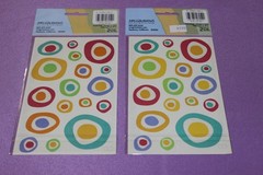 Mrs. Grossman’s LOT of 2 Packages of Vintage Vellum Small & Large Ring Stickers!