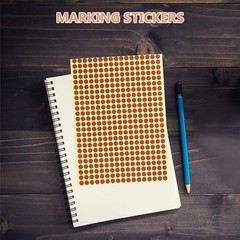 20 Sheets Removable Dot Stickers Color Circle Colored Adhesive Dots Labels